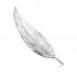 Brosa argint Feather DiAmanti KS0241H-DIA (Argint 925‰ 8,6 g.)